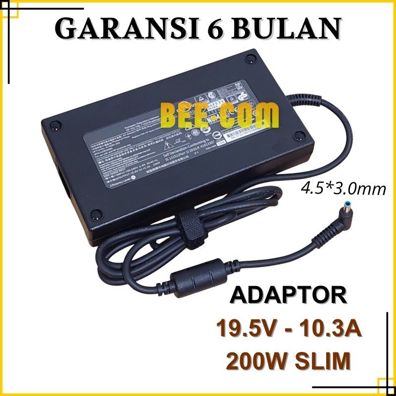 Charger Adaptor HP Pavilion Gaming 17 15 16 Series - 19.5V - 10.3A 200W -BEE