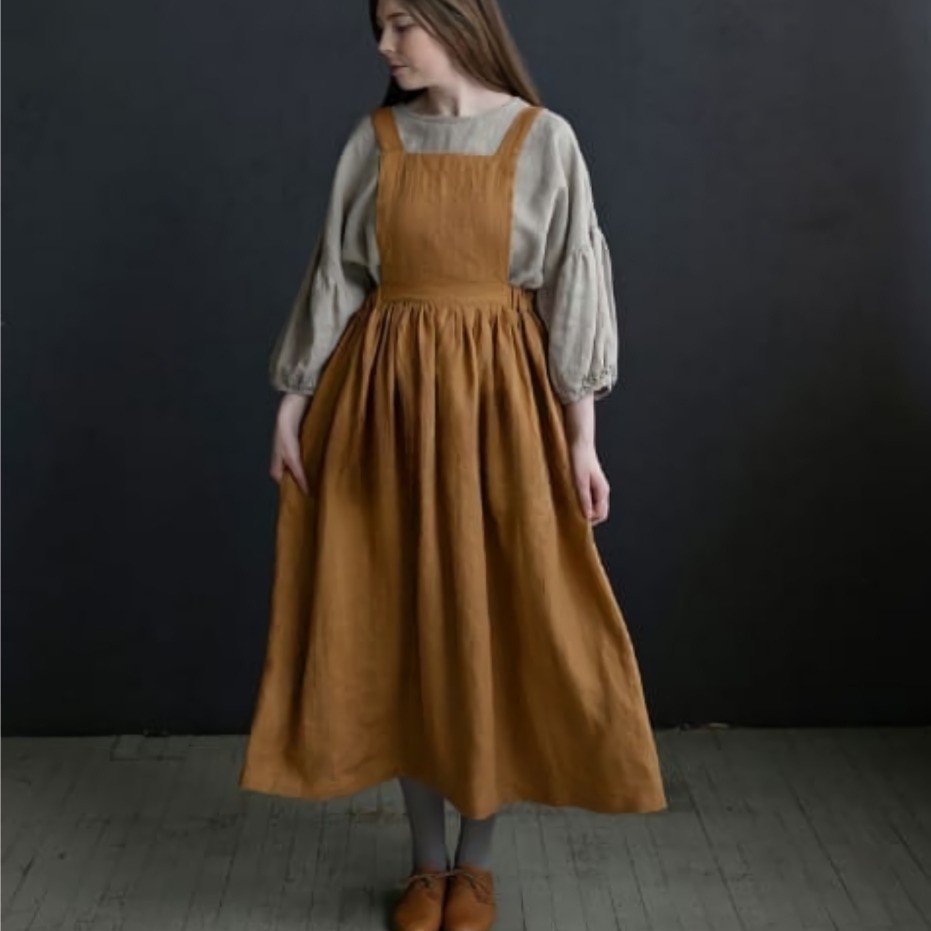 PINAFORE APRON/APRON DRESS/CELEMEK KOREA/CELEMEK JEPANG/APRON KOREA/CELEMEK MASAK/CELEMEK