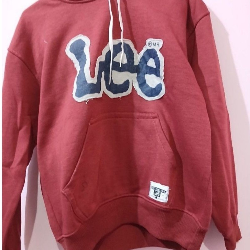 Crewneck / Sweatshirt LEE Original - Made in USA - Maroon (Size L)