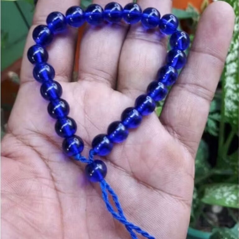 gelang blue cyklop king safir tali serut 8mm