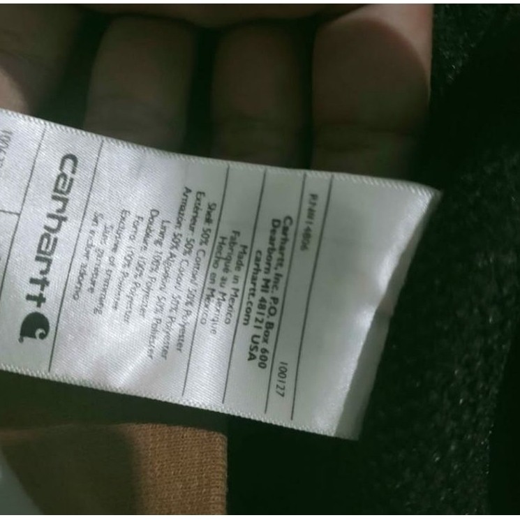 hoodie ziper carhartt rain defender 100%original