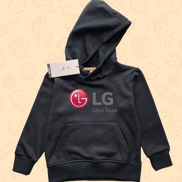 Jaket Hoodie Anak KIDS LG Logo