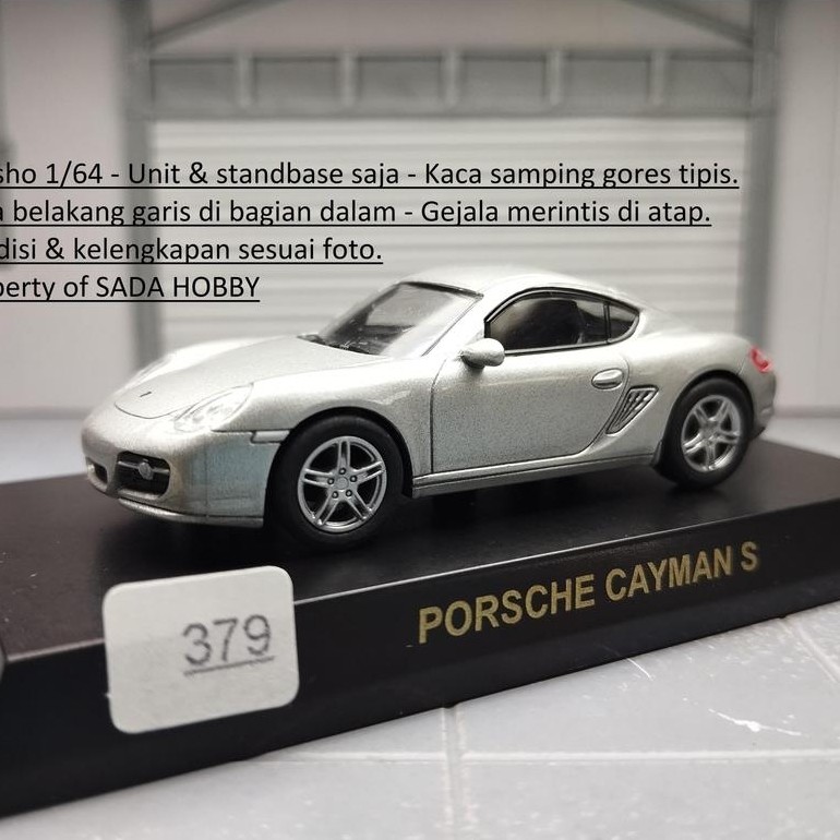 Kyosho 1/64 Porsche Cayman S Silver Unit & Standbase Only