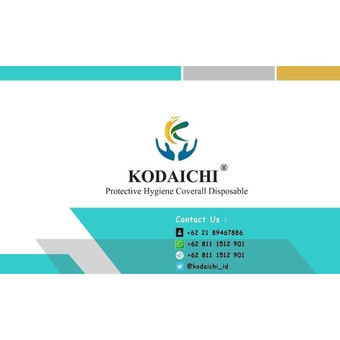"New" Hazmat Coverall Kodaichi APD Medis Polyprophilene Kodaichi 45 gsm