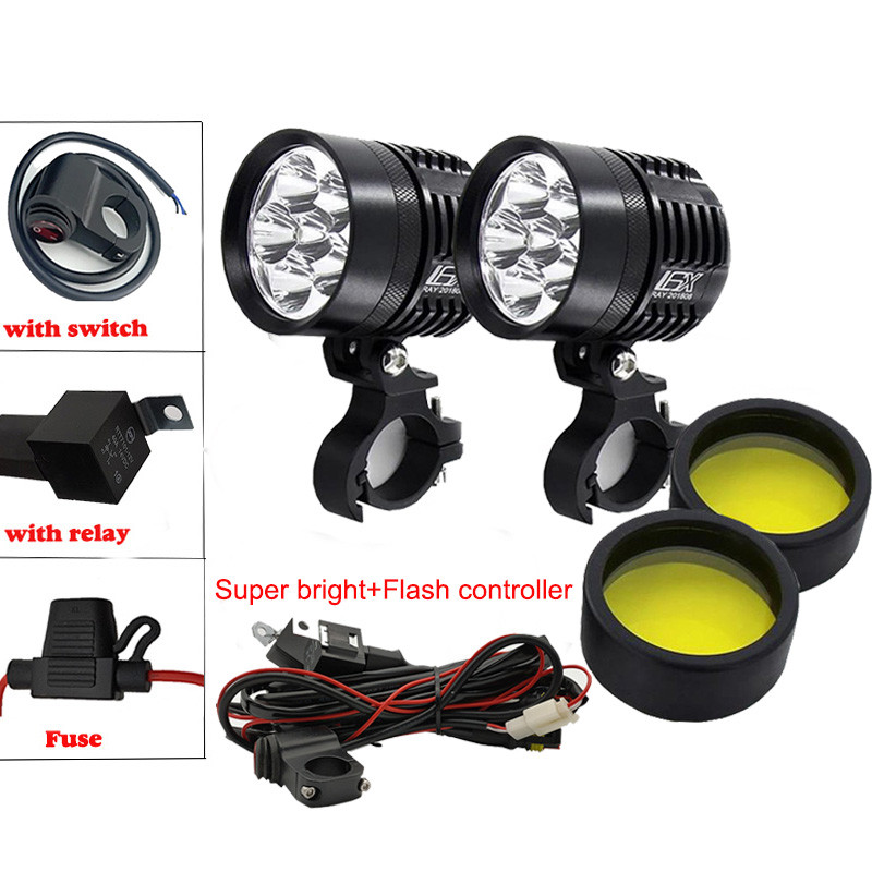 Motocycle Fog Lights 12000LM For BMW Motorcycle LED Auxiliary Fog Light Driving Lamp For BMW R1200GS