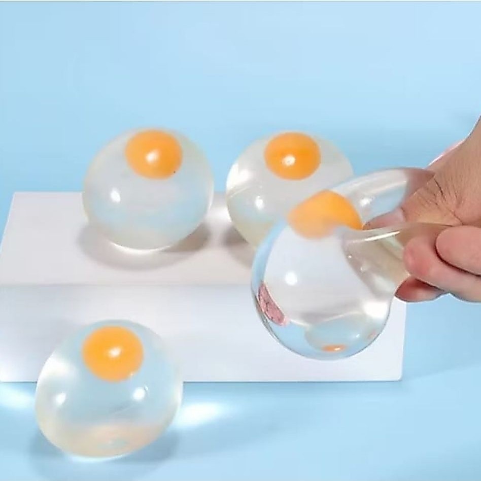 SPLAT TOY TELUR / BOLA SQUISHY AIR STRESS BALL / BOLA PENCET SQUISHY / MAINAN ANAK BANTING TELUR
