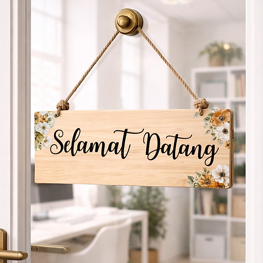 UCAPAN SELAMAT DATANG , PAJANGAN DINDING CUSTOM
