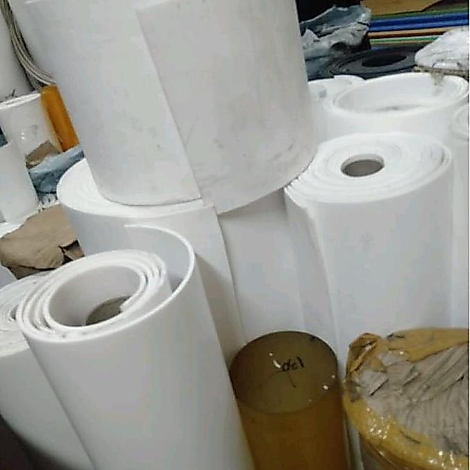 Teflon Sheet Ptfe potongan 5mm x 30cm x 100cm / Teflon sheet tahan panas PTFE