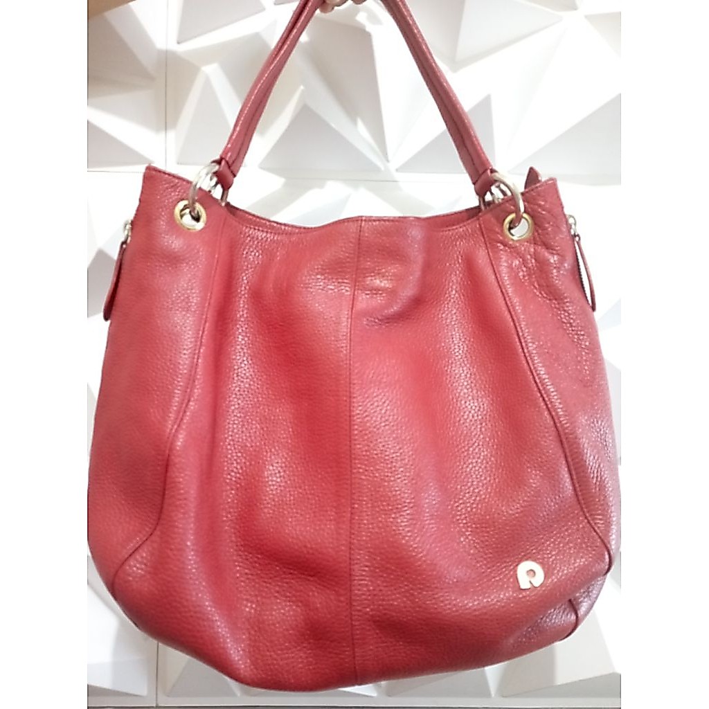 tas papillon pl seken tas papilon second bekas besar merah muat banyak kulit asli papillon preloved 