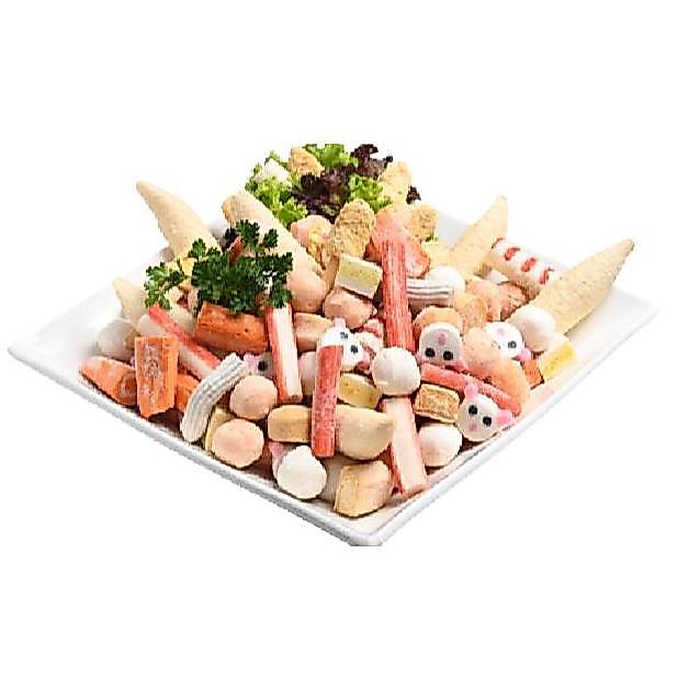 Verdura- Olahan Bakso Seafood 1 Kg / Steamboat Curah / Steamboat Bakso Ikan
