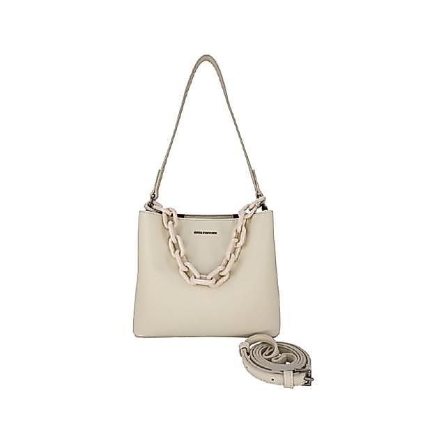 Tas Wanita Hush Puppies Linsie Satchel (M) Off White - Off White