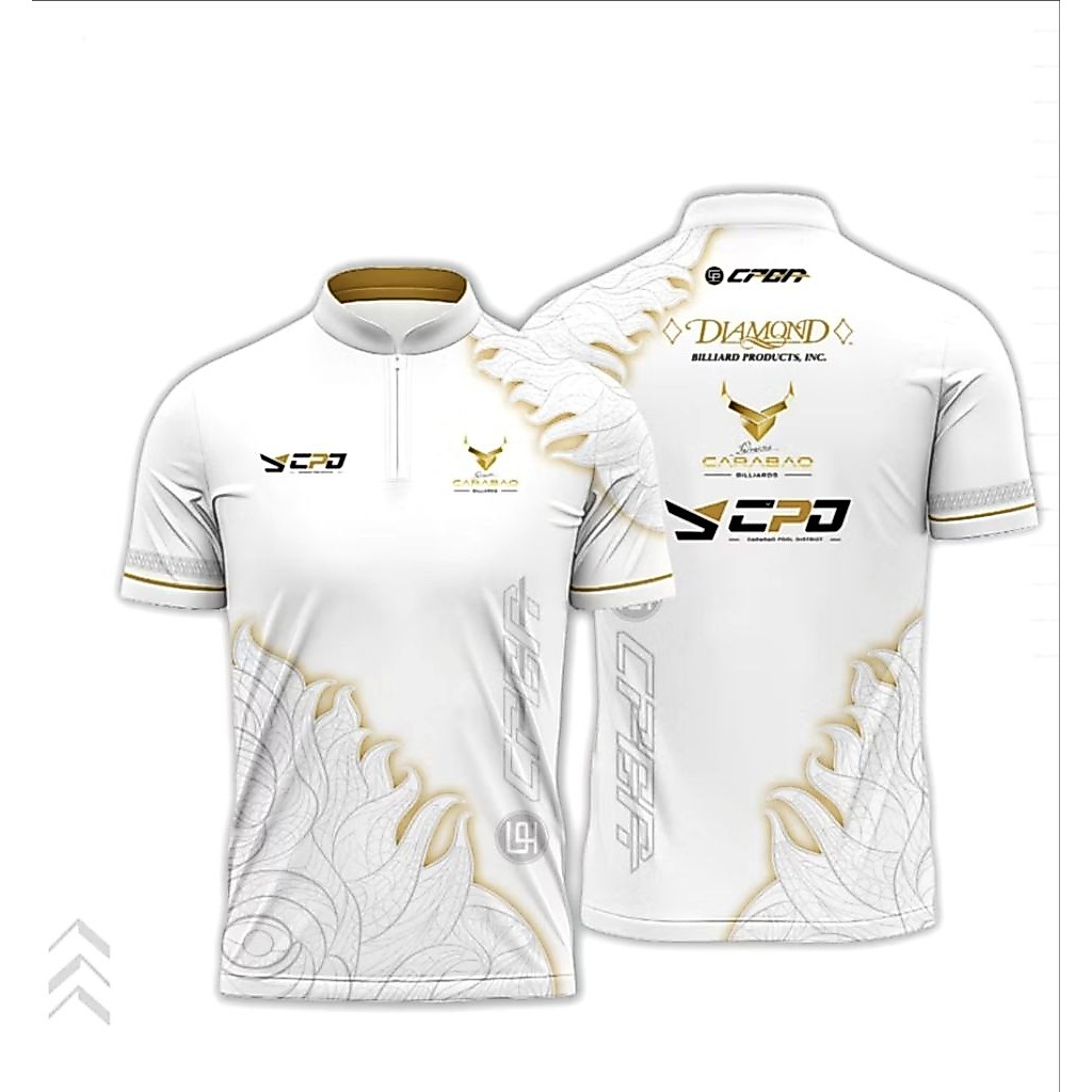 JERSEY BILLIARD CARABAO WHITE NEW FREE SURENAME