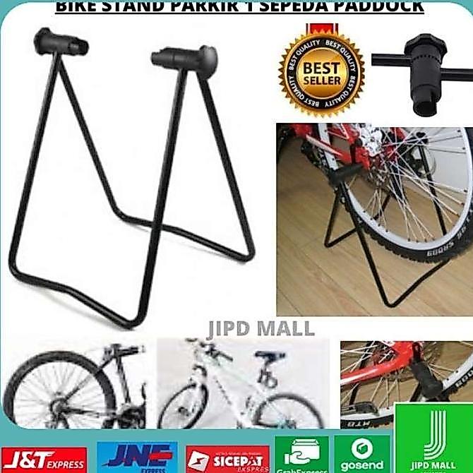 TERLARIS BIKE STAND PARKIR 1 SEPEDA PADDOCK STATIS RACK FLOOR DISPLAY UNIVERSAL