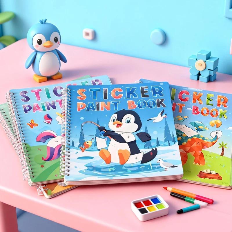 ildren's watercolor book, coloring book, painting toy, ildren's painting toy gift