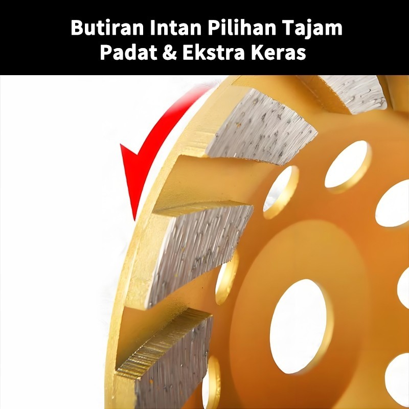 FEIBAO Batu Gerinda Grinding Wheel Diamond 100mm Halus Mata Gerinda Mangkok Beton Tahan Lama