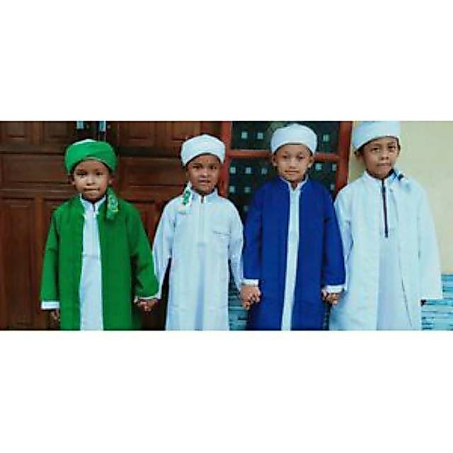 Jubah luaran Anak dan Remaja Sd SMP laki laki / baju muslim anak gamis terbuka jubah pondok pesantre