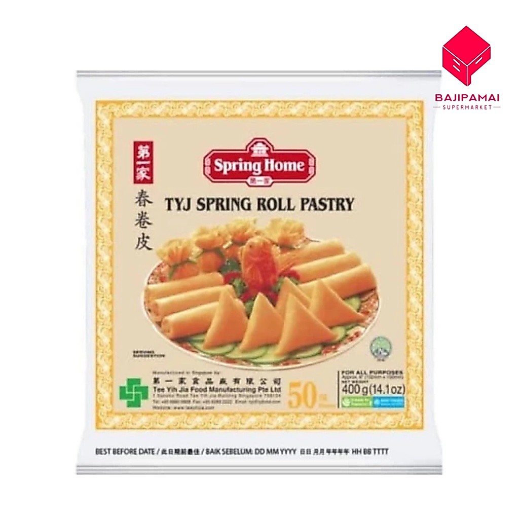SPRING HOME TYJ SPRING ROLL PASTRY ISI 50 400GR