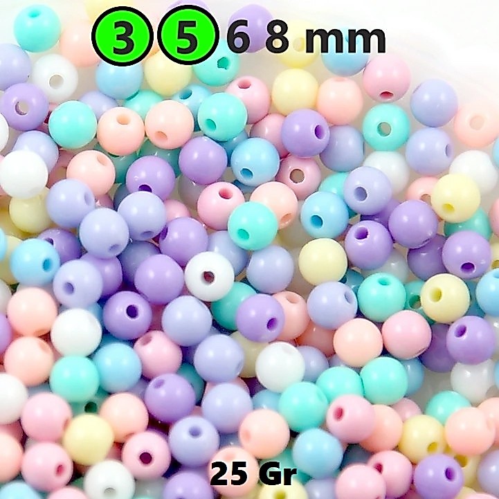 Bahan Manik Kapur/Manik Susu/Mote Dop Uk 3-5mm Harga/25g