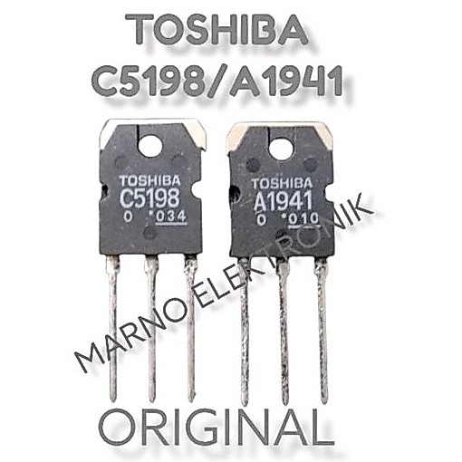 TR TOSHIBA C5198 A1941 ORIGINAL ASLI JAPAN TRANSITOR C5198/A1941