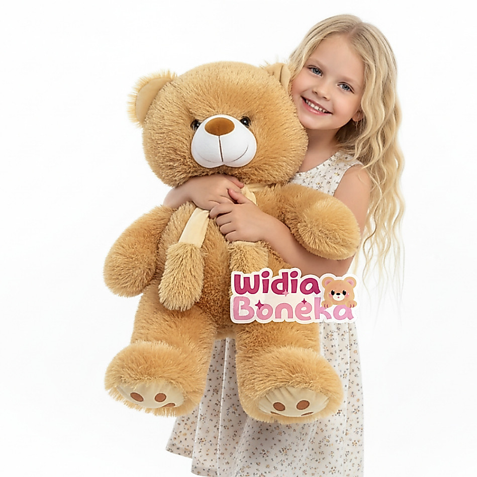 Boneka Teddy Bear Telapak Syal L 45 Cm