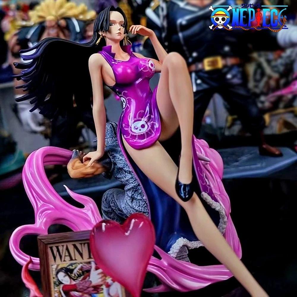 Figur Anime ONE PIECE Boa Hancock 20cm/7.87in, Patung PVC, Ornamen Meja, Koleksi Model Mainan, Hadia