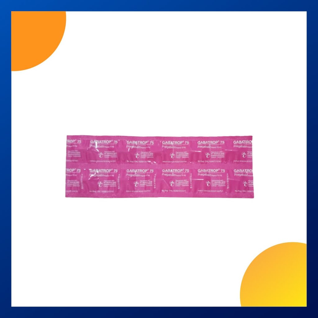 GABATROP 75 75 MG 1 STRIP @ 10 KAPSUL