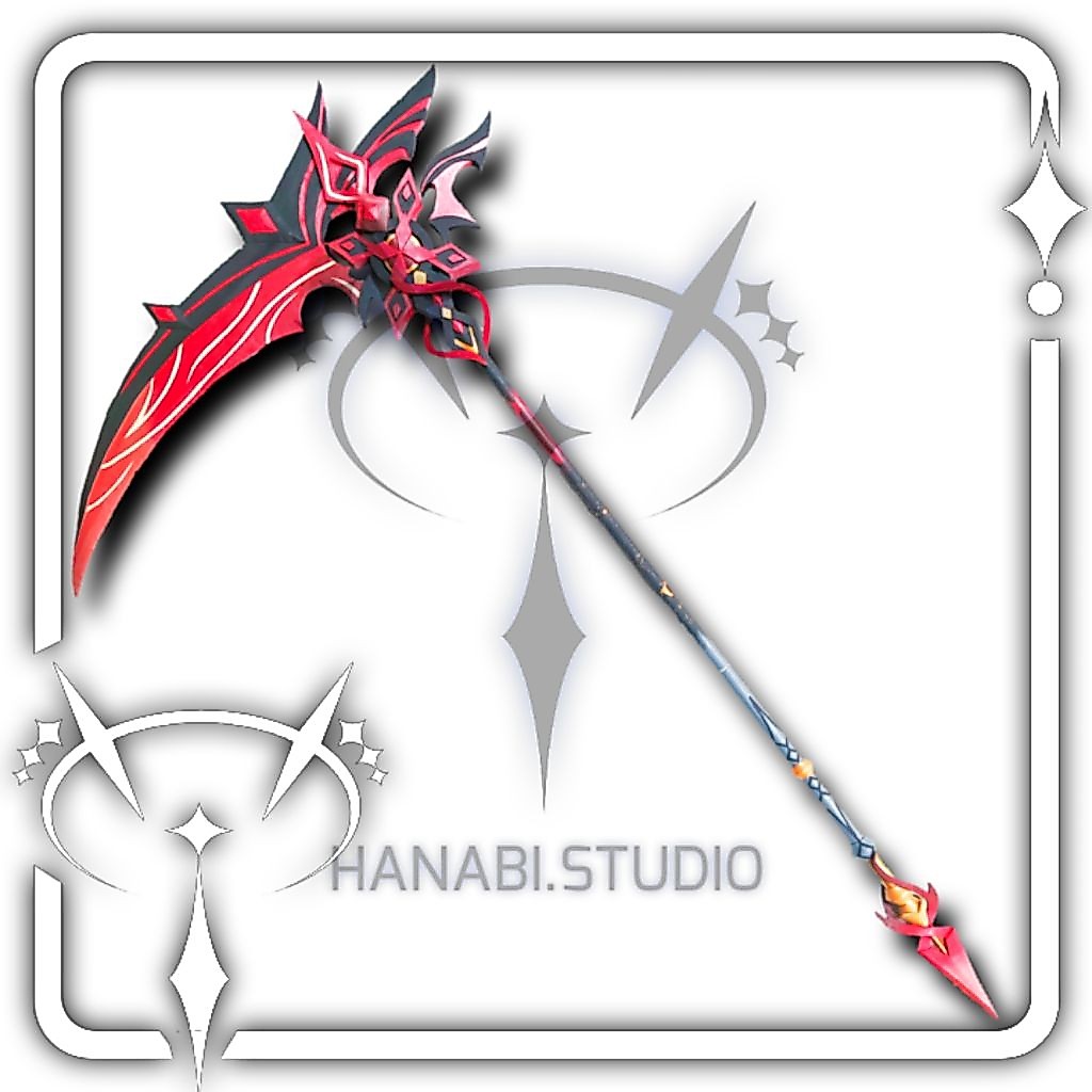 Arlecchino Weapon Spear/Sabit Cosplay | Genshin Impact