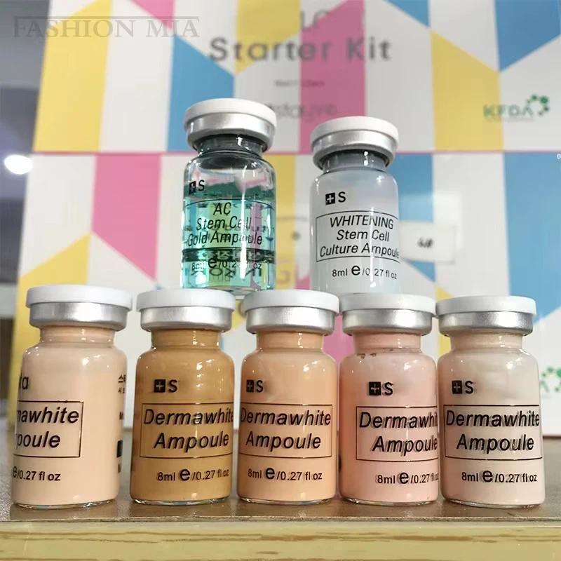 Korea 8ml BB Cream Ampoule Skin Booster Kit Krim Foundation Pelembab Hyaluronic Untuk Pria dan Wanit