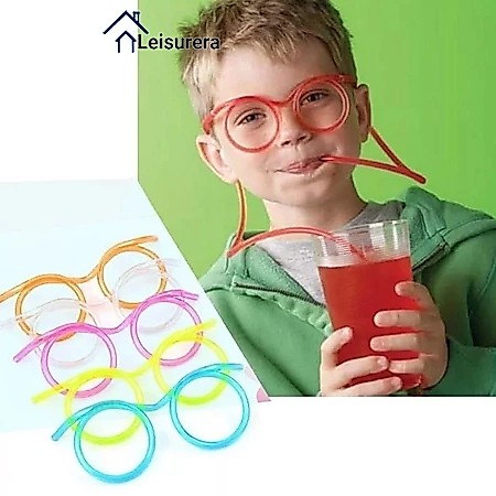 Sedotan Kacamata / Sedotan anak dewasa kacamata minum / Sedotan kacamata sedotan