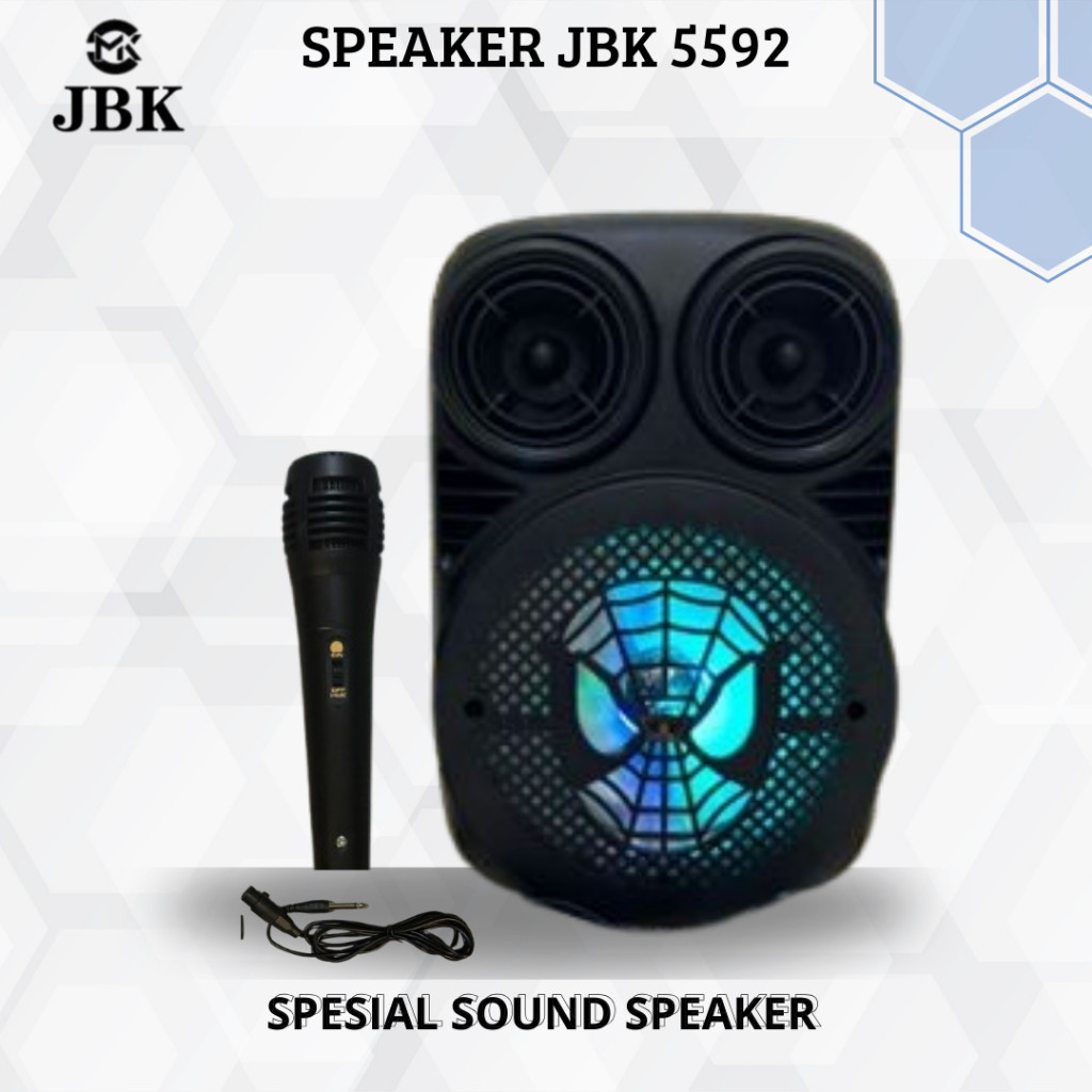SPEAKER PORTABLE JBK 5592 / 3381| Speaker Portable Suara Jelas Jbk 5592 / 3381