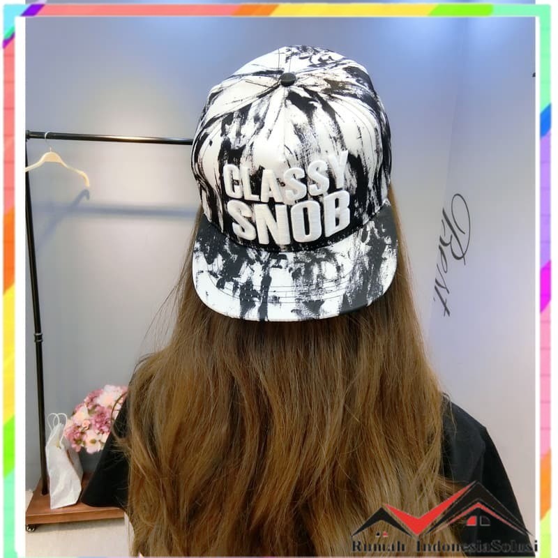 

- MLB Topi Snapback Hat Hip-Hop Casual Bordir Classy Snob - M60 -