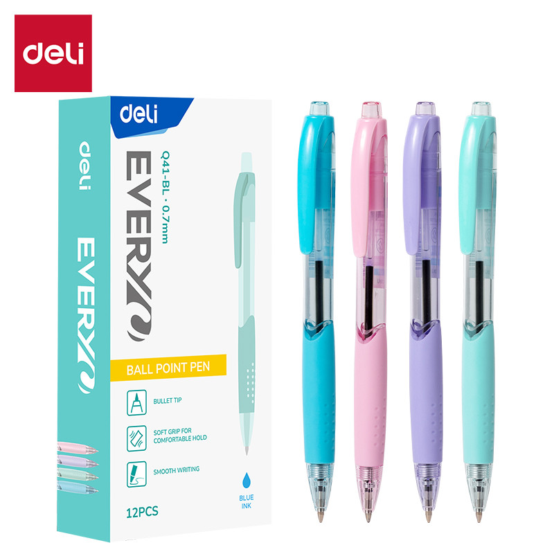 

Deli | Ballpoint Pen 0.7 mm Every | Tinta Biru | EQ41-BL