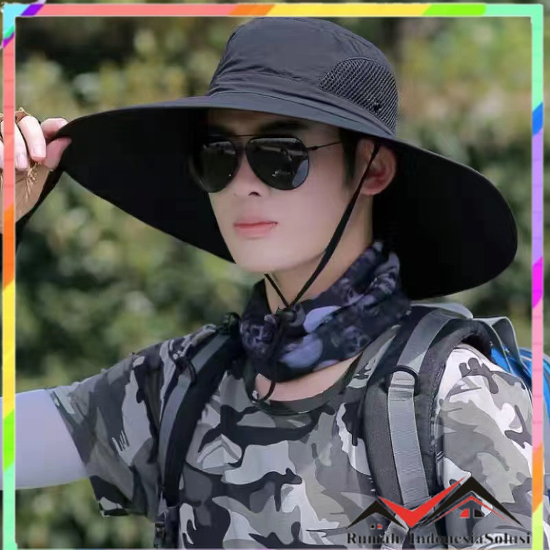 

- Rhodey Topi Rimba Outdoor Anti UV Boonie Hat Polyester - B60 -