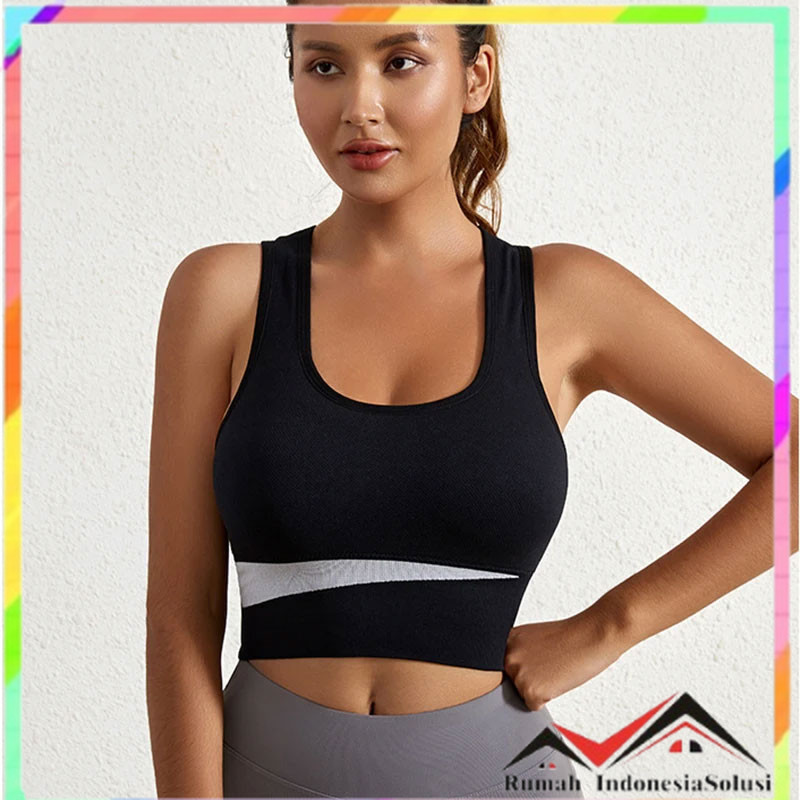 

- Hecatal Sport Bra Olahraga Wanita Yoga Gym Workout Tops Seamless - HC52 -