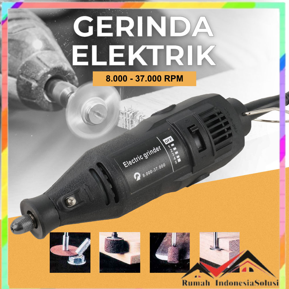

- Gerinda Elektrik Mini 8000-37000 RPM - F0130 -