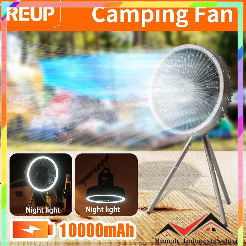 

- REUP Kipas Angin Rechargeable with Lampu LED - DQ212 -