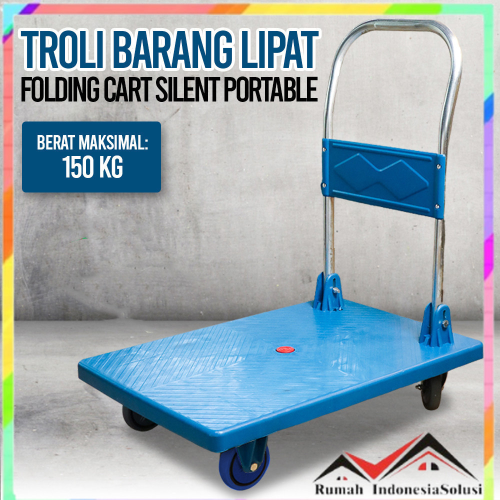 

- DLPO Troli Barang Lipat Trolley Folding Cart Portable 47x69cm 150kg - DP303 -