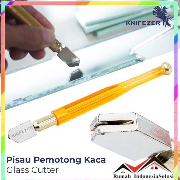 

- KNIFEZER Pisau Pemotong Kaca Glass Cutter Diamond Cutting Tool - L9 -