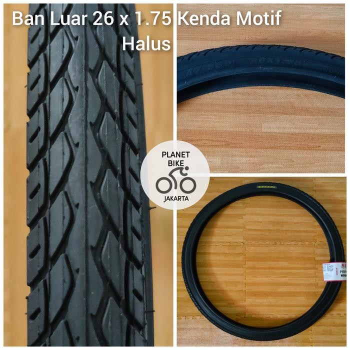 Ban Luar Sepeda 26 x 1.75 Kenda Motif Halus Terlaris