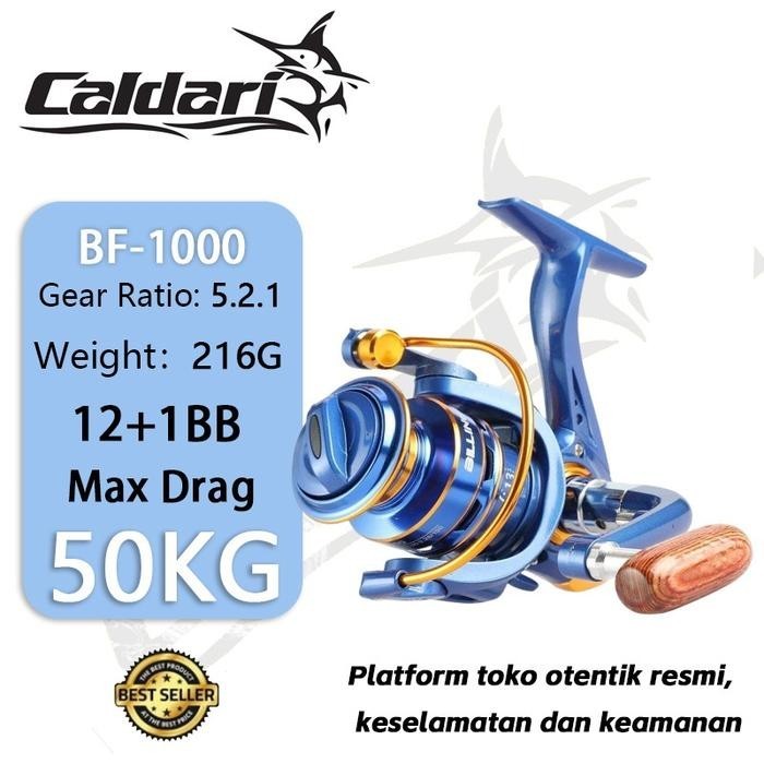 Reel Pancing Alat Pancing Reel Set Reel Pancing Power Handle Spinning Reel Caldari BF 1000-700 - BF-