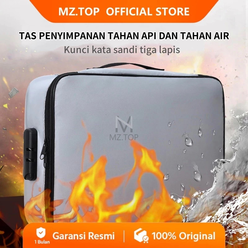FASWEFA_SHOP  COD - Tas Penyimpan Dokumen Paspor Tahan Api Dan Air / Tas File Dokumen Dokumen Tas Fi