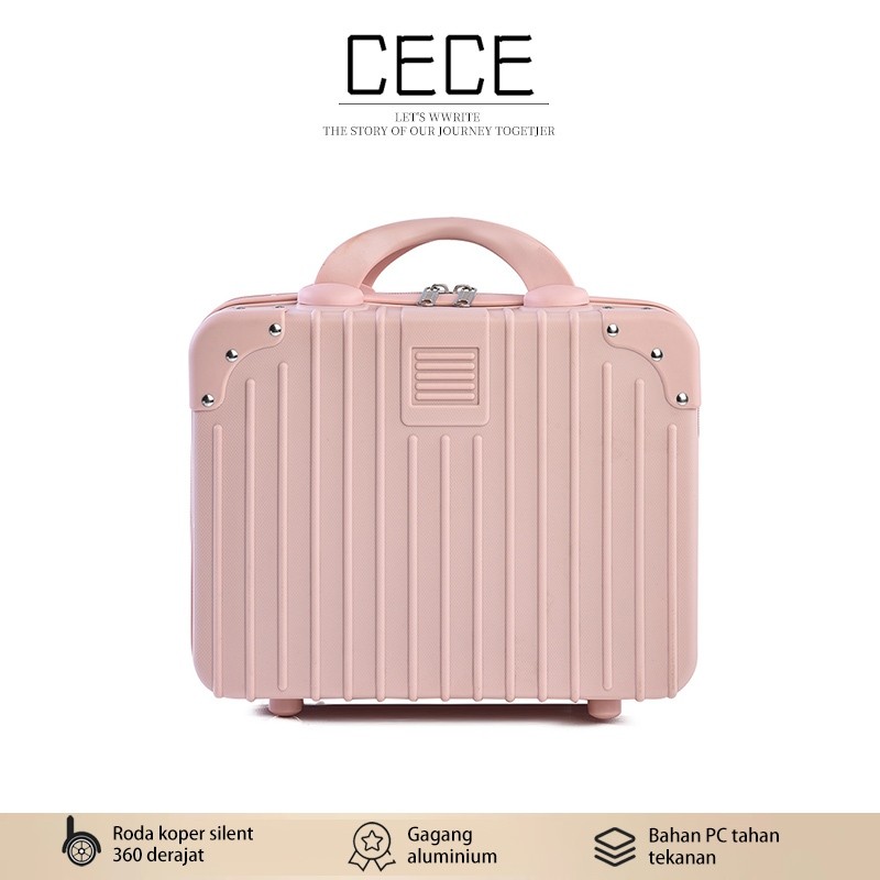 FASWEFA_SHOP  【CECE】KOPER  MINI 14 INCH KOPER MULTIFUNGSI TAS MAKEUP KOPER KOSMETIK BEAUTY