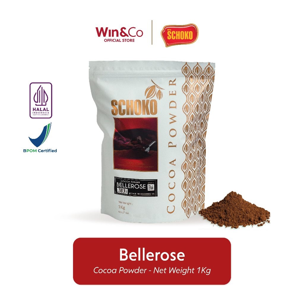 

SCHOKO Belle Rose Cocoa Powder / Cokelat Bubuk High Fat 20/22 - 1kg