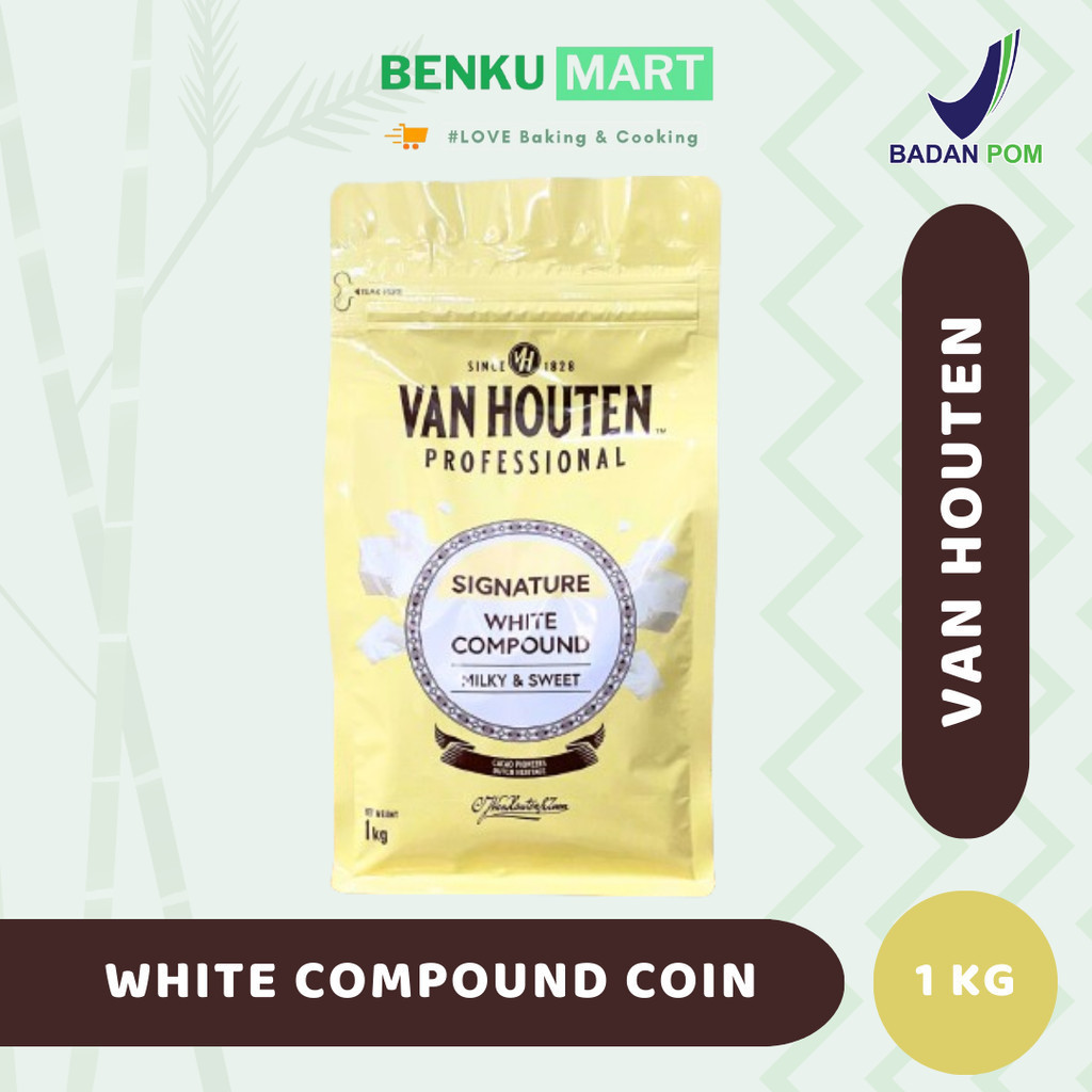 

Van Houten White Compound Coin 1 kg | Coklat Putih