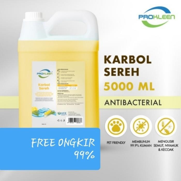 Pembersih dan disinfektan Karbol Sereh PREMIUM PROKLEEN 5 Liter - Karbol sereh