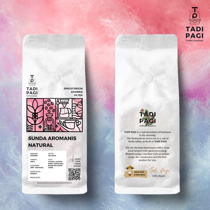 JAMIN MURAH Tadi Pagi Coffee Roastery Arabika Sunda Aromanis 200gr Roast Bean Coffee Kopi Biji Matan