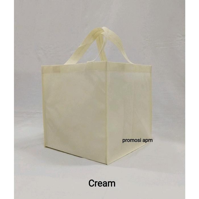 

Tas Spunbond Kotak Ukuran 35x35xT30 (Tas Jahit) - Cream
