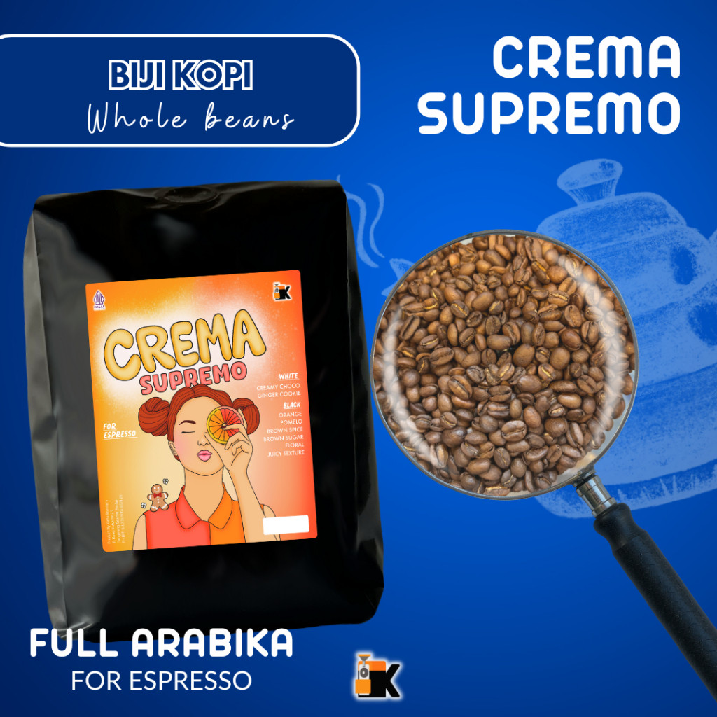 

JAMIN MURAH !!!Kieta Roastery - Biji Kopi Crema Supremo 100% Arabika 500g-1kg / Bubuk Arabica Roasted Coffee Bean Espresso(BISA LANGSUNG ORDER)