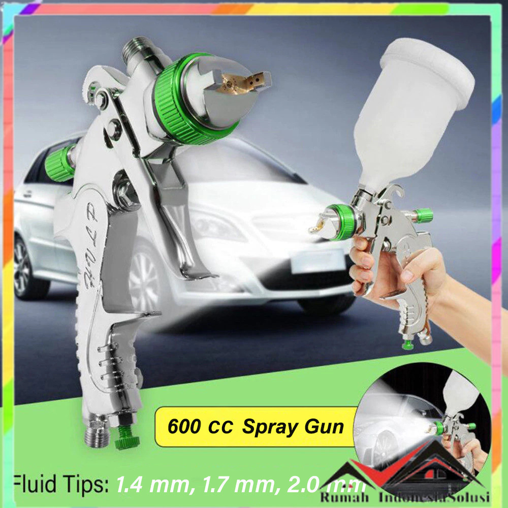 

- ROLKETU HVLP Professional Spray Gun Nozzle Airbrush 1.4/1.7/2.0mm - H-2008 -
