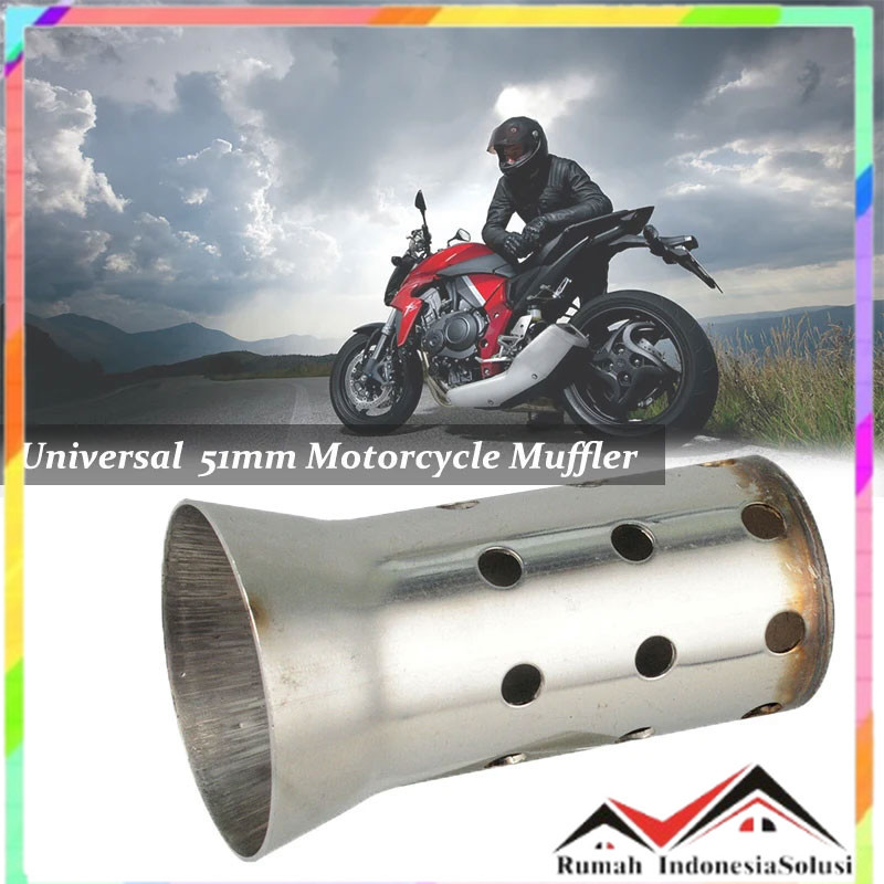 

- ESPEEDER Peredam Knalpot Motor Exhaust Muffler DB Killer Silencer 51mm - ES0105 -